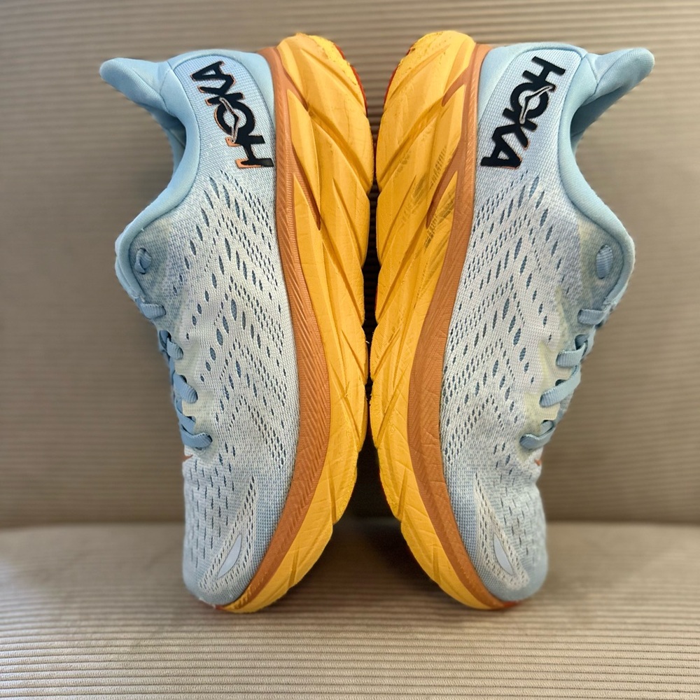 HOKA Women's Clifton 8 - "Summer Song / Ice Flow" - size 7.5B - Picture 6 of 11